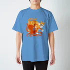 喫茶こぐまやの猫とタコ スタンダードTシャツ