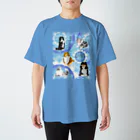 Airy BlueのFive colors of Shetland Sheepdogs.～Turquoise～ スタンダードTシャツ