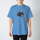 めろんぽっぷのお店だよのごきげん♪くろくさくん スタンダードTシャツ