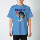 ゴロニャーのダサT屋さんのイルカ #Dolphin #水族館 スタンダードTシャツ
