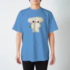 🌈キクチンのおみせやさん🌈のチューリップを持ったぎょーさわくん スタンダードTシャツ