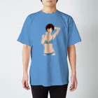 Shigenori Negishi Illust ShopeのGirls IN Blue-UP-00 Regular Fit T-Shirt