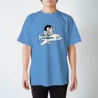 DECORの心くばりペンギン　飛行機ver. スタンダードTシャツ