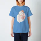 小鳥と映画館のみんなの夢 ネコちゃんとギュウ Regular Fit T-Shirt