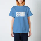 鯖デインのさばだばだーのSAVA(ホワイト字) スタンダードTシャツ