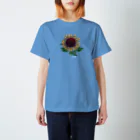 YUM DOLLSの向日葵（文字白） Regular Fit T-Shirt