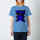 Ａ’ｚｗｏｒｋＳのRAKUGAKIXBONE BLUonBLK Regular Fit T-Shirt