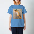 寿めでたや(ukiyoe)の日本画：浮世絵；踊る狐 スタンダードTシャツ