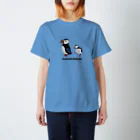 nachau7のsimple-animal40　ツノメドリ スタンダードTシャツ