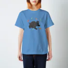 めろんぽっぷのお店だよのごきげん♪くろくさくん Regular Fit T-Shirt