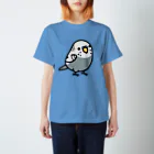 Cody the LovebirdのChubby Bird セキセイインコ　グレー　男の子 Regular Fit T-Shirt