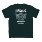 DOGERSのDOGERS。白文字。両面 スタンダードTシャツの裏面