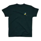 【全盲の絵描き】オバケのタムタムの小さい鳥シリーズ【ルリビタキ】 Regular Fit T-Shirt