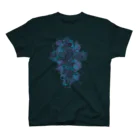 Rim worksの薔薇十字Tシャツ（青×紫） 티셔츠