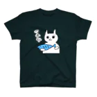 vallopoco ch.のなんかしらんけど釣れたねこ スタンダードTシャツ