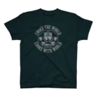 Cotick ShopのChoke the World, Choke with World logo-silver スタンダードTシャツ