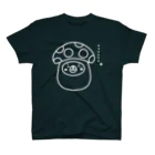 まるコロッ。のクマコロまる・キノコの着ぐるみ（線画：白バージョン） スタンダードTシャツ