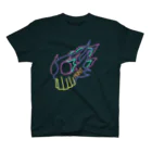 YAGEN's Baseのがいこつとほのお Skull and flame 80's スタンダードTシャツ