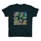 Channu's shopのColorful Watercolor (square)背面柄あり Regular Fit T-Shirt