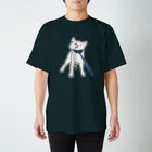 しろいいぬのいやいや白柴(白地あり) スタンダードTシャツ