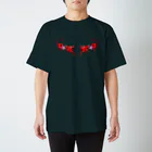 会津・赤ベコ＆ヒーロー販売所の会津・赤ベコ風阿吽猛牛肉 Regular Fit T-Shirt