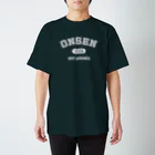 kg_shopのONSEN (ホワイト) Regular Fit T-Shirt