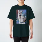 羊毛けだまkanaのユキヒョウもっふもふ02 スタンダードTシャツ