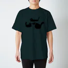 ktmの3人の黒いネコ スタンダードTシャツ