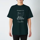 フラメンコキャットのフラメンコキャットCarpe diem（水玉スカート）濃色生地用 スタンダードTシャツ