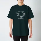 無真獣73号の俊足の龍の頭の服・暗色向け スタンダードTシャツ