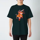 もけけ工房 SUZURI店のびわ鐘馗さま。 スタンダードTシャツ