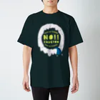 SANKAKU DESIGN STOREのNO！残業！定時で帰るモンスター。 薄/表 スタンダードTシャツ