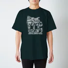 CCC STORES出張所の【chameleon punks T WHITE】 by K.hakariya Regular Fit T-Shirt