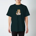 しばじるしデザインのあっあっあきた犬 スタンダードTシャツ