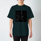 縷◈MADE◈紅の蜘蛛の囲◈墨 スタンダードTシャツ