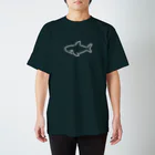 サメ わりとおもいのわりとシンプルなサメ2021白線 スタンダードTシャツ