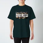 マースィーツの#stay home カモ柄 スタンダードTシャツ