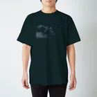 ツカナ制作所のディノニクス（ブルーグレー） スタンダードTシャツ