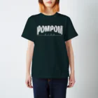 mf@PomPomBlogのThrasher Pom Pom Blog Logo（white） Regular Fit T-Shirt