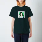 ガールズルームの緑ロングさん スタンダードTシャツ