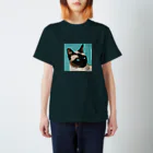 nanpeのアクアマリンの瞳のシャム猫 スタンダードTシャツ