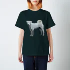 PADKA（ぱだか）のWhite Dog ふんわり白犬 Regular Fit T-Shirt