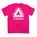 △sｻﾝｶｸｽ•ᴗ•のサンカクス　白文字ver スタンダードTシャツの裏面