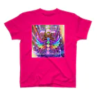 💖宇宙整体♪🌈♪こころからだチャンネル♪💖のcosmicmeditation rainbow  wing スタンダードTシャツ