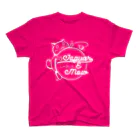 Jaguar E Mowのカエルネコ ホワイトロゴ Regular Fit T-Shirt