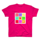 sanasanaのHAPPY＆LOVEカラー スタンダードTシャツ