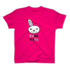 kune-kuneのむらさきたまウサギ　クネクネオリジナルTシャツ スタンダードTシャツ