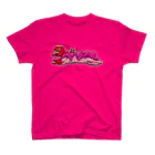 🤍一ノ瀬 彩 🐇⸒⸒ suzuri支店🤍の一ノ瀬彩:LOGO_POP_PINK【英語】 スタンダードTシャツ