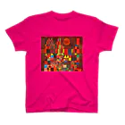 世界の絵画アートグッズのパウル・クレー《城と太陽》 スタンダードTシャツ