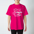 Jaguar E Mowのカエルネコ ホワイトロゴ Regular Fit T-Shirt